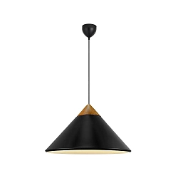 Pendelarmatuur KINTO E27 IP20, zwart dimbaar