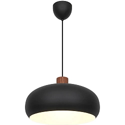 Pendelarmatuur AURELIO E27 IP20, zwart dimbaar