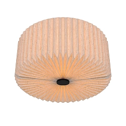 Plafondarmatuur VIVIENNE E27 IP20, beige, zwart dimbaar