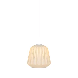 Pendelarmatuur ELBIE E27 IP20, wit dimbaar