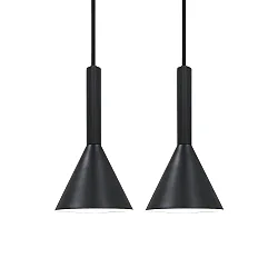 Pendelarmatuur KELVIS set van 2 GU10 IP20, zwart dimbaar