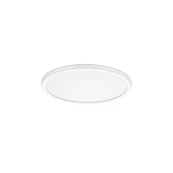 Nordlux LED Ceiling luminaire OJA, Ø 29.4cm, height 2.3cm, 18W 2700K 1600lm 120°, with MOODMAKER dimming, white, Ø 29.4cm