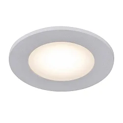LED Recessed luminaire LEONIS, round, Set of 3, 4,5W LED, 110°, 4000K, 400lm, IP65, white