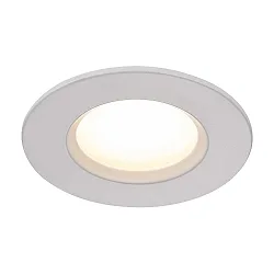 LED Recessed luminaire DORADO, round, Set of 1, 5,5W LED, 100°, 2700K, 345lm, IP65, dimmable, white