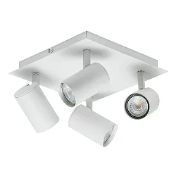 Ceiling spot FRIDA, 4 flame, GU10, IP20, white