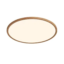 Plafondarmatuur OJA 42 IP54 DIM rond IP54, hout, mat dimbaar