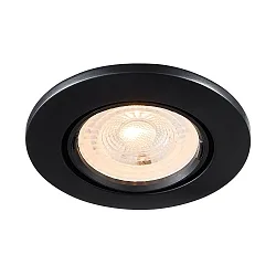 Inbouwarmatuur MIXIT PRO GU10 IP23, zwart mat dimbaar