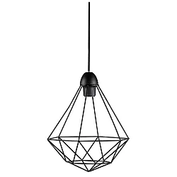 Pendelarmatuur TEES E27 IP20, zwart 