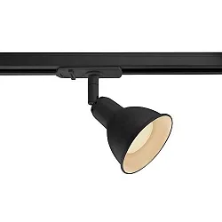 Nordlux Spot for 1-Phase High Voltage track LINK, length 14.5cm, shade Ø 8.5cm, GU10, swiveling 180°, black