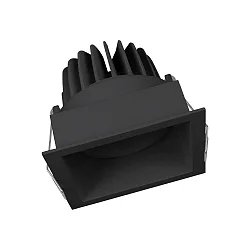 Downlight SPOT SQUARE DARKLIGHT ADJUST hoekig, DALI aanstuurbaar, kantelbaar, set terug IP20
