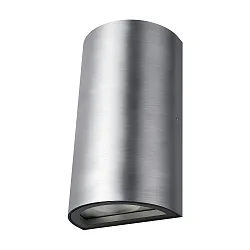 Wandarmatuur voor buitenshuis ENDURA® STYLE UPDOWN up down, halfrond IP44, aluminium 