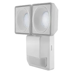 Wandarmatuur voor buitenshuis ENDURA® PRO FLOOD SENSOR 16W 2-voudig, met sensor, kantelbaar IP55, wit dimbaar