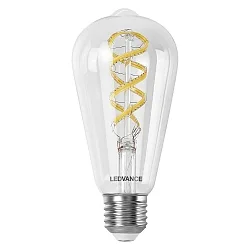 WIFI LED Smart gloeilamp SMART+WIFI FILAMENT CLASSIC EDISON RGBTW Tunable White, RGBW ST64 helder E27 4