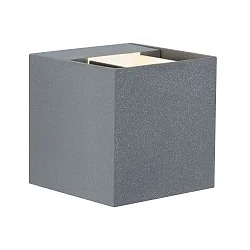 Wandarmatuur voor buitenshuis LED CYBO klein, hoekig, instelbaar IP65, grijs 