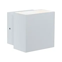 Wandarmatuur voor buitenshuis LED CYBO groot, hoekig, roteerbaar IP65, wit 