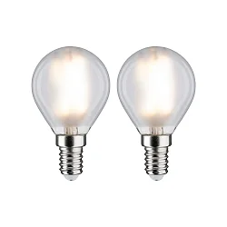Filamentlamp druppelvorm P45 set van 2 E14 4,5W 470lm 2700K CRI >80 