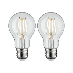 Filamentlamp standaardvorm FILAMENT A60 set van 2, schakelbaar E27 5W 470lm 2700K CRI >80 