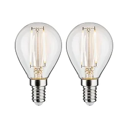 Filamentlamp druppelvorm FILAMENT P45 set van 2, schakelbaar E14 2,7W 250lm 2700K CRI >80 