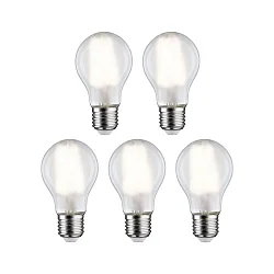 LED lamp peervorm set van 5 E27 7W 806lm 4000K CRI 80-89