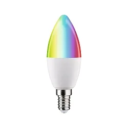 WIFI LED Smart gloeilamp RGBW ZigBee aanstuurbaar E14 5W 470lm 2200-6500K CRI 80-89 dimbaar