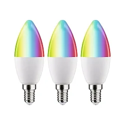 WIFI LED Smart gloeilamp RGBW set van 3, ZigBee aanstuurbaar E14 5W 470lm 2200-6500K CRI 80-89 dimbaar
