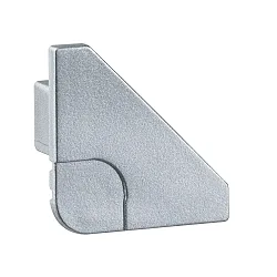 Eindkap DELTA set van 2, aluminium mat
