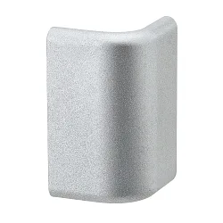 Eindkap DUO set van 2, aluminium mat