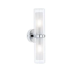 Wand- en plafondarmatuur LUENA E14 IP44, chroom, mat 