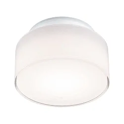 Badkamerarmatuur MARO rond IP44, mat, wit 