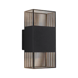 outdoor wall luminaire THARIN up / down, square, adjustable IP44, black 