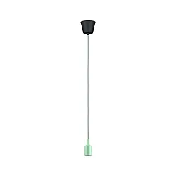 pendant luminaire NEORDIC KETIL 1 flame E27 IP20, light green, black dimmable