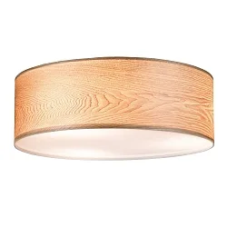 Plafondarmatuur NEORDIC LISKA rond E27, hout dimbaar