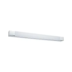 Spiegelarmatuur QUASAR LED hoekig, lang IP44, chroom, wit