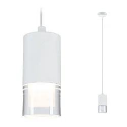 pendant luminaire KAME 3STEP-DM cylindrical, dimmable, adjustable IP44, white matt dimmable