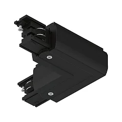 3-fase L-connector PRORAIL3 aarde binnen, zwart