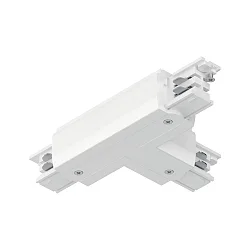 3-fase T-connector PRORAIL3 aarde links, wit