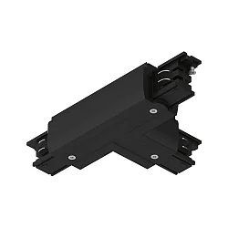 3-fase T-connector PRORAIL3 aarde links, zwart