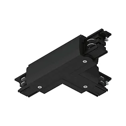 3-fase T-connector PRORAIL3 aarde rechts, zwart