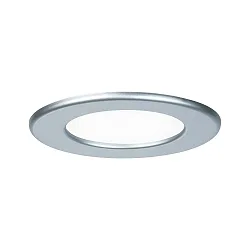 Inbouwarmatuur QUALITY PREMIUM PANEL LED rond IP44, chroom mat  390lm 4000K 110° 110°