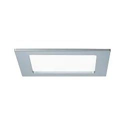 Inbouwarmatuur QUALITY PREMIUM PANEL LED hoekig IP44, chroom mat  850lm 4000K 120° 120°