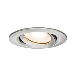 Paulmann Recessed luminaire LED Nova, IP65, round, 7W, GU10, set of 1 swiveling, iron