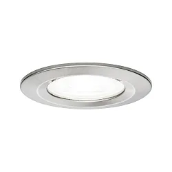 Inbouwarmatuur NOVA LED stijf GU10 IP44, ijzer geborsteld  6,5W 470lm 4000K 36° 36° CRI >80