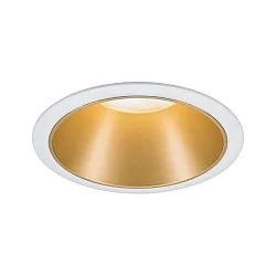 Inbouwarmatuur COLE rond, stijf, set terug GU10 IP23, goud, wit mat dimbaar CRI >80