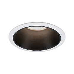 Inbouwarmatuur COLE COIN LED stijf IP44, zwart mat, wit dimbaar 6,5W 460lm 2700K 100° 100° CRI >80