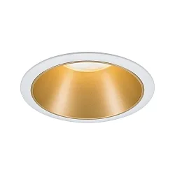 Inbouwarmatuur COLE COIN LED stijf IP44, goud mat, wit dimbaar 6,5W 460lm 2700K 100° 100° CRI >80