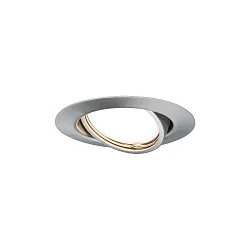 Inbouwarmatuur BASE draaibaar, set van 1 GU10 IP20, ijzer geborsteld  350lm 3000K 100° 100° CRI >80