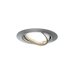 Inbouwarmatuur BASE COIN draaibaar, set van 1 IP20, ijzer geborsteld  5W 370lm 3000K 100° 100° CRI > 80
