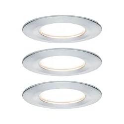 Inbouwarmatuur NOVA COIN LED rond, stijf, set van 3 IP44, aluminium  19,5W 460lm 2700K 100° 100° CRI >80