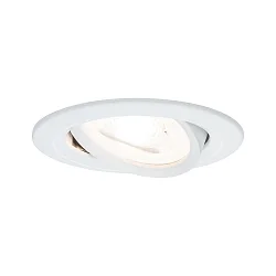 Inbouwarmatuur NOVA rond, draaibaar GU10, wit mat