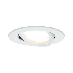 Inbouwarmatuur NOVA PLUS COIN rond, draaibaar IP23, wit mat dimbaar 6,8W 2.700K